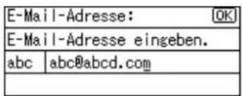 E-Mail-Adresse: OK E-Mail-Adresse eingeben. abc abc@abcd.com