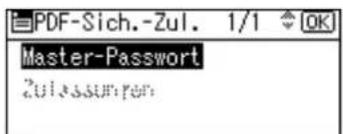 PDF-Sich.-Zul. 1/1 OK Master-Password Zulssunrun