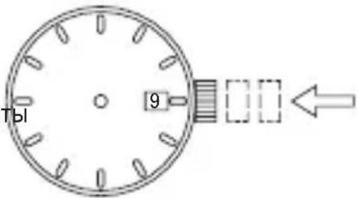ORIENT Sports KV00008W - ◆ УСТАНОВКА ВРЕМЕНИ И НАСТРОЙКА ПОЛОЖЕНИЯ СТРЕЛОК СЕКУДОМЕРА (Стрелки для отображения времени и стрелки секундомера) - 9