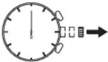 ORIENT Sports KV00002W - ♦ STELLEN DER UHR UND EINSTELLEN DER POSITION DER STOPPUHRZEIGER (Zeiger für Zeitanzeige und Stoppuhrzeiger) - 2