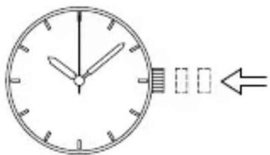 ORIENT Contemporary AF05001W - ◆ IMPOSTAZIONE DELL'ORA E DEL CALENDARIO [Impostazione dell'ora] - 3