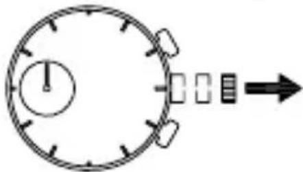 ORIENT Sports TW05005M - ♦ STELLEN DER UHR UND EINSTELLEN DER POSITION DER STOPPUHRZEIGER (Zeiger für Zeitanzeige und Stoppuhrzeiger) - 2
