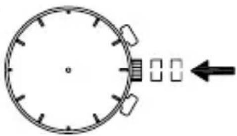 ORIENT Sports TW04007D - ♦ STELLEN DER UHR UND EINSTELLEN DER POSITION DER STOPPUHRZEIGER (Zeiger für Zeitanzeige und Stoppuhrzeiger) - 8