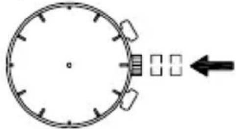ORIENT Sports TW04007D - ♦ AJUSTE DE LA HORA Y DE LA POSICIÓN DE LAS MANECILLAS DEL CRONÓMETRO (Manecillas para la indicación de la hora y del cronómetro) - 7