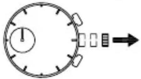 ORIENT Sports TW04005B - ♦ STELLEN DER UHR UND EINSTELLEN DER POSITION DER STOPPUHRZEIGER (Zeiger für Zeitanzeige und Stoppuhrzeiger) - 3