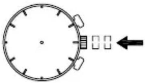 ORIENT Sports TW04003B - ◆ SETTING THE TIME AND ADJUSTING THE STOPWATCH HAND POSITION (Hands for time display and stopwatch hands) - 9