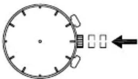 ORIENT Sports TW04003B - ◆ УСТАНОВКА ВРЕМЕНИ И НАСТРОЙКА ПОЛОЖЕНИЯ СТРЕЛОК СЕКУДОМЕРА (Стрелки для отображения времени и стрелки секундомера) - 7