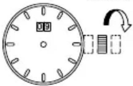 ORIENT Sports TW04001W - ♦ REGOLAZIONE DELL'ORA E AGGIUSTAMENTO POSIZIONI LANCETTE CRONOMETRO (Lancette per indicazione delle ore e lancette per il cronometro) - 10