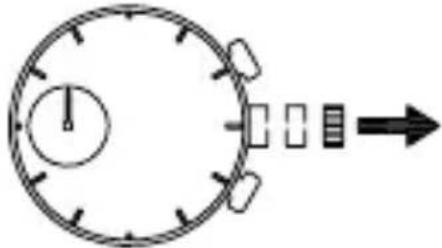 ORIENT Classic TV02003D - ◆ REGOLAZIONE DELL'ORA E AGGIUSTAMENTO POSIZIONI LANCETTE CRONOMETRO (Lancette per indicazione delle ore e lancette per il cronometro) - 2