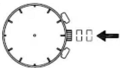 ORIENT Sports TT0Y007W - ♦ STELLEN DER UHR UND EINSTELLEN DER POSITION DER STOPPUHRZEIGER (Zeiger für Zeitanzeige und Stoppuhrzeiger) - 8