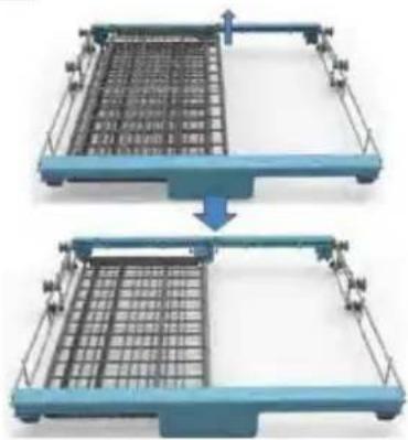 Campomatic DW911EB - Le panier à couverts est modulable en 5 positions : - 5