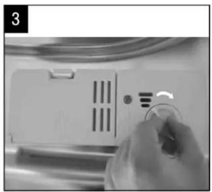 Campomatic DW911EB - When to Refill the Rinse Aid Dispenser - 4