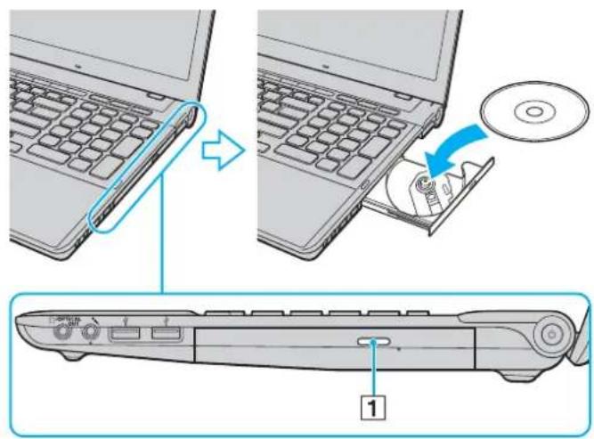 SONY Vaio VPCF11C5E - To insert a disc - 1