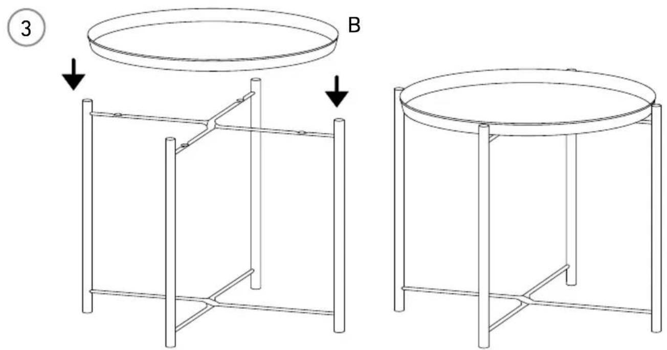 Rusta Milton - Tray table / Brickbord / Brettbord / Beistelltisch Milton - 4