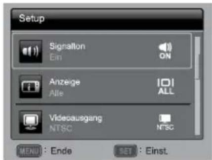 Maginon SW 140 - Setup-Menü - 2
