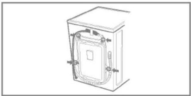 LG WD-16225FD - ■ Abnehmen der Transportsicherungsschrauben - 1