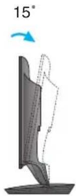 LG W2386V-PF - After installation, adjust the angle as shown below. - 2