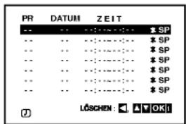 PR DATUM ZEIT -- -- --: * SP -- -- --: * SP -- -- --: * SP -- -- --: * SP -- -- --: * SP -- -- --: * SP -- -- --: * SP -- -- --: * SP LÖSCHEN: ▼ OK!