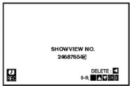 SHOWVIEW NO. 246876548! DELETE : 0-0