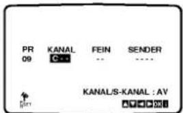 PR 09 KANAL GEEN FEIN ... SENDER ... KANAL/S-KANAL : AV AVSOSO