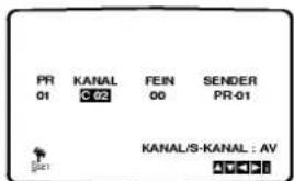 PR 01 KANAL C 02 FEIN 00 SENDER PR-01 KANAL/S-KANAL : AV AV4F1
