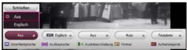 LG RH735C - Auswahl der DTV- Untertitelsprache - 1