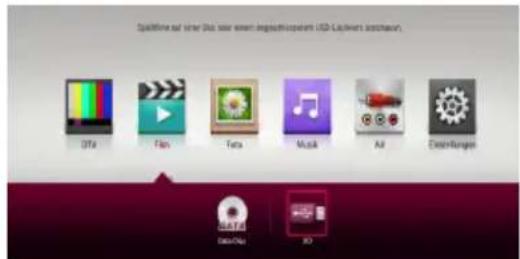 LG RH735C - Wiedergabe von Dateien auf angeschlossenen Geräten - 1