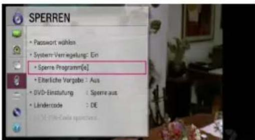 LG RH735C - Programme sperren - 1