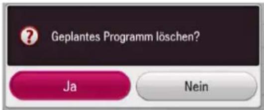 LG RH735C - Timer-Aufnahme löschen - 1