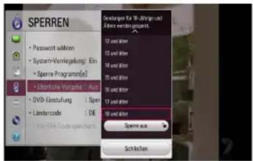 LG RH735C - Kindersicherung aktivieren - 1