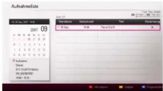 LG RH735C - Timer-Aufnahme (Programmvorschau) - 5