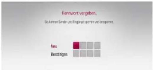 LG RH735C - Schritt 4. Passworteinstellung - 1