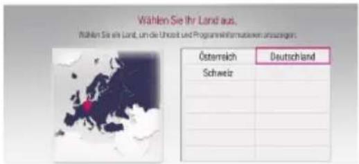LG RH735C - Schritt 3. Länderauswahl - 1