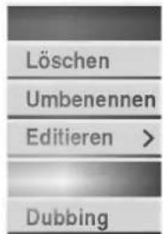 LG RH4840S - Menüoptionen Titelliste-HDD - 1