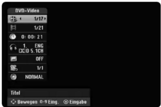 LG RH256B - Anzeige von Disc-Informationen auf dem Bildschirm - 2