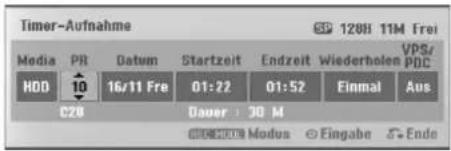 LG RH256B - Timer-Aufnahme HDD - 1