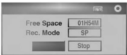 Free Space 01H54M Rec. Mode SP Stop