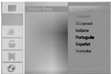 Display Menu Deutsch Biläquvus Italiano Portugues Español Svenska