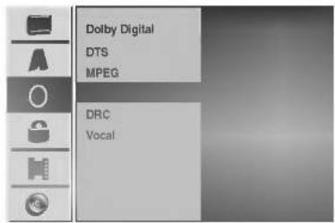 Dolby Digital DTS MPEG DRC Vocal