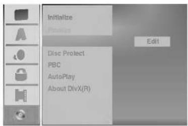 Initialize Process Edit Disc Project PBC AutoPlay About DivX(R)