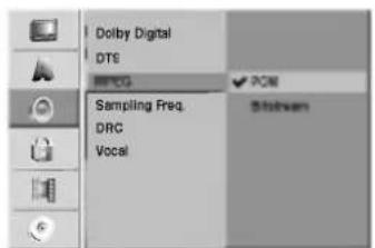 Dolby Digital DTS RPEG Sampling Freq. DRC Vocal PWM Shirrwin