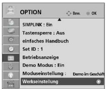 LG 42LH3010.BEU - Zurücksetzen auf werkseitige Grundeinstellung (Initialisieren) - 1