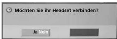 LG 42LH3010.BEU - Verbindungsanfrage eines Bluetooth-Headsets an das Fernsehgerät - 1