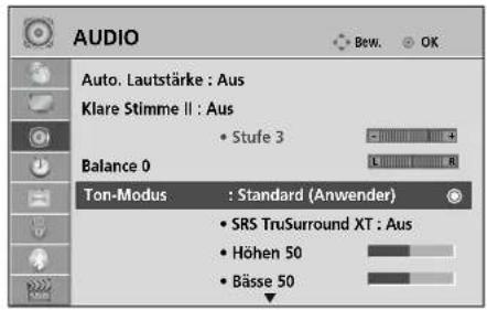 LG 42LH3010.BEU - TONEINSTELLUNG - OPTION BENUTZER - 1