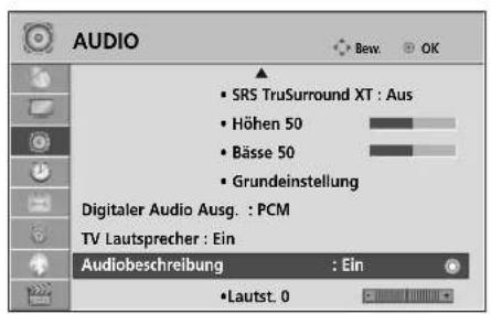 LG 42LH3010.BEU - AUDIO-BESCHREIBUNG (NUR IM DIGITALMODUS) - 1