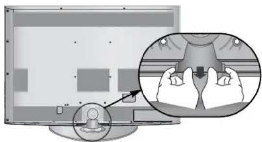 LG 42LH3010.BEU - VERWENDUNG DER RÜCKSEITI- GEN STÄNDERABDECKUNG - 2