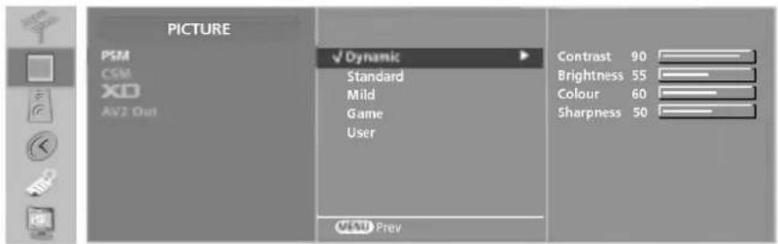 LG 37LP1DA - PSM (Picture Status Memory) - 1