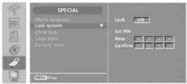 LG 37LP1DA - Lock System - 1