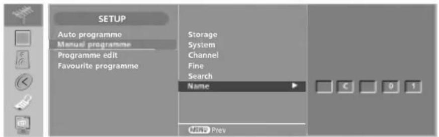 LG 37LP1DA - Assigning a Station Name - 1
