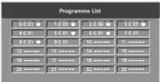 LG 37LP1DA - Calling the Programme Table - 1